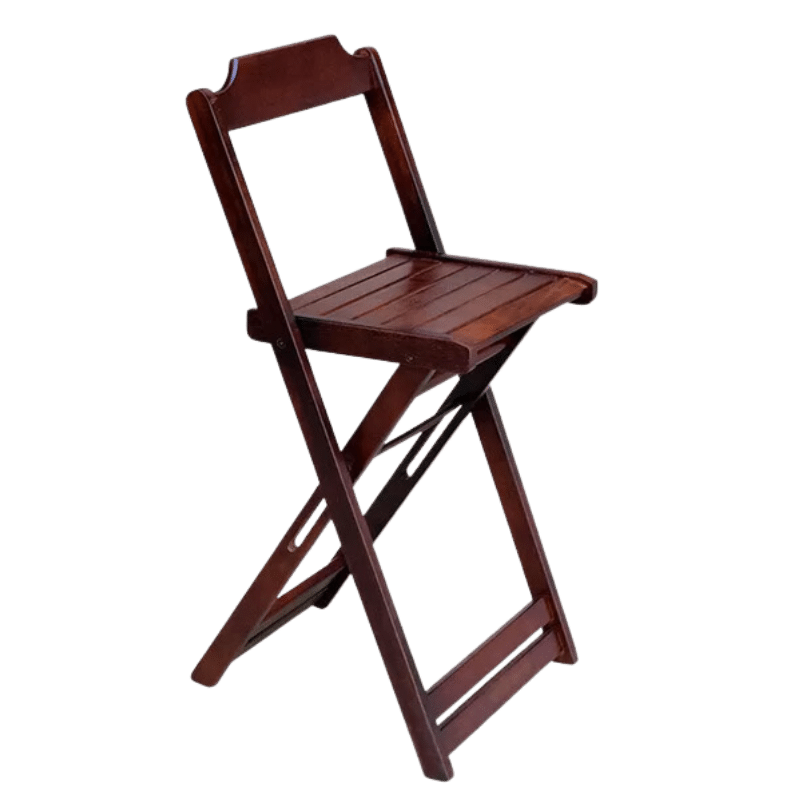 cadeira de madeira alta bistro
