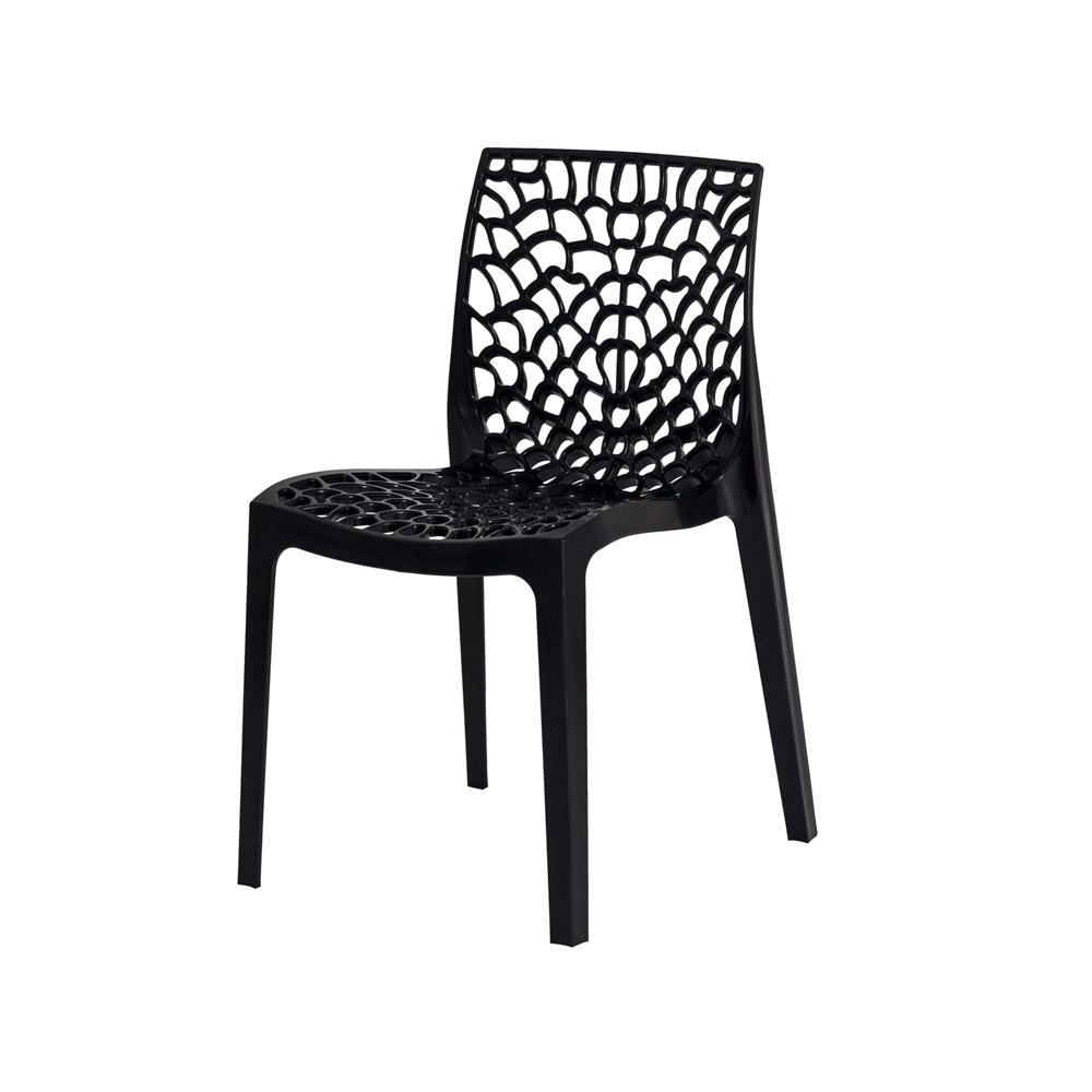 cadeira de plastico gruvyer preta